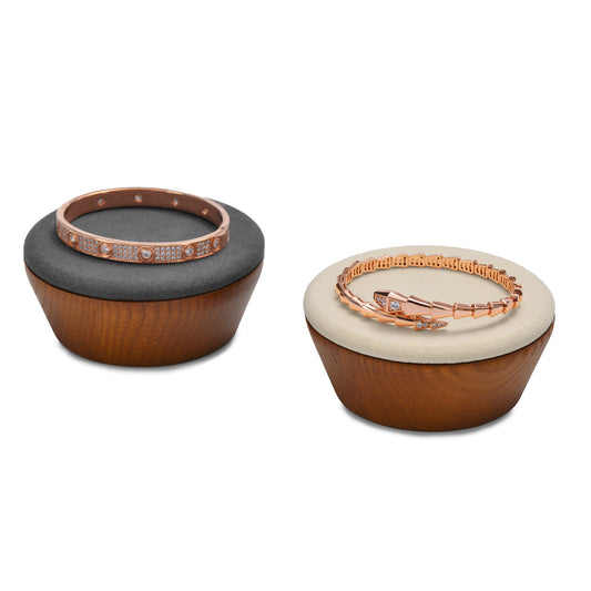 New Arc Base Ash Microfiber Jewelry Rack SM112