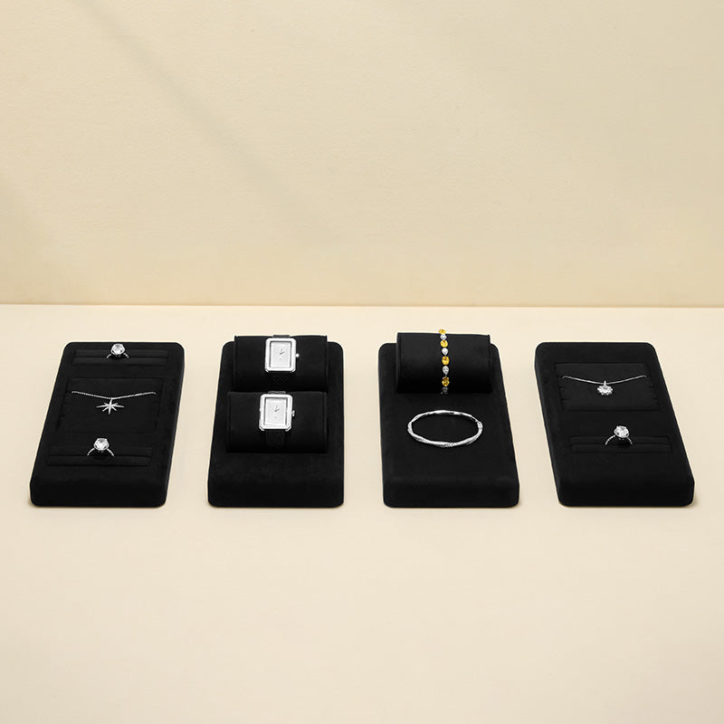 Black Microfiber Jewelry Display Set TT070