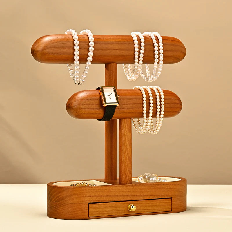 OIRLV solid wood watch and jewelry rack/wrist watch display stand SM245