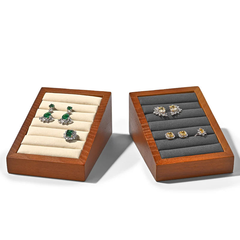 Solid Wood Jewelry Ring Display Stand SM216