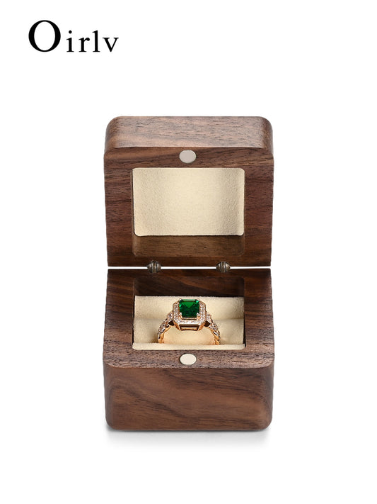 New Walnut Wooden Ring Box SM209