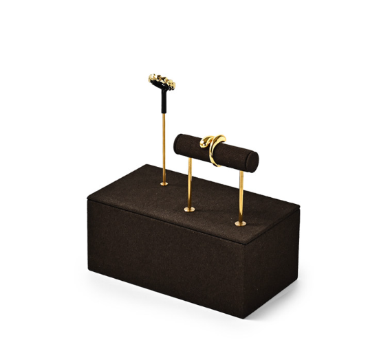 OIRLV Luxury Brown metal Jewelry display set : TT474