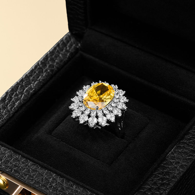 Lychee-patterned ring box.H20701