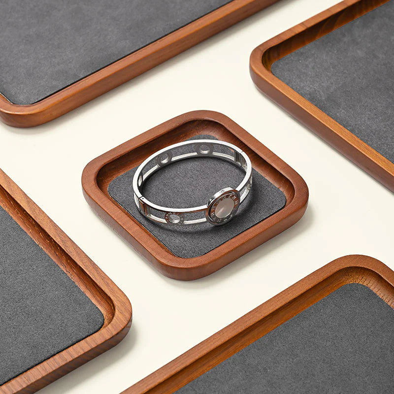 Solid Wood Jewelry Ring Display Stand SM130