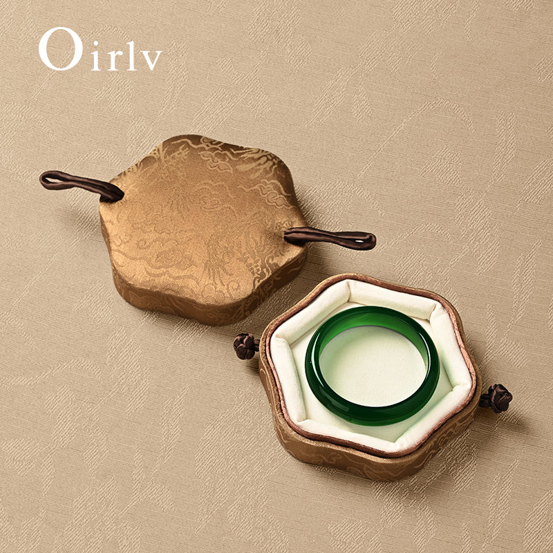 OIRLV Chinese-Style Bracelet Box with Frog Closures ：H208