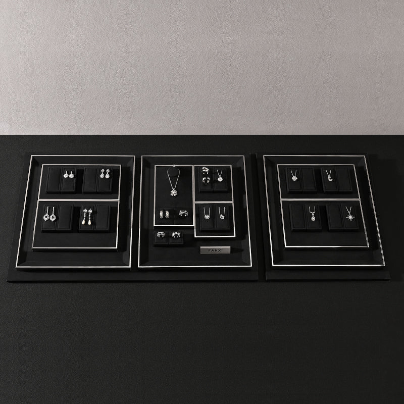 Luxury Jewelry Display: Rings and Necklaces - High-End Display Props TT370