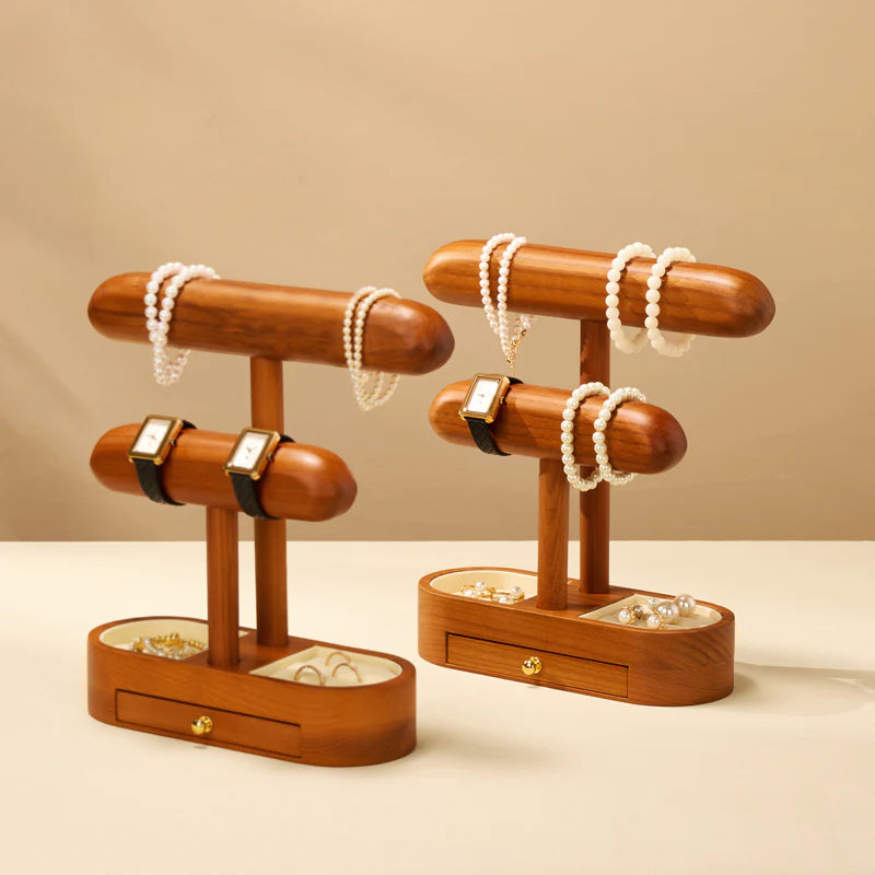 OIRLV solid wood watch and jewelry rack/wrist watch display stand SM245