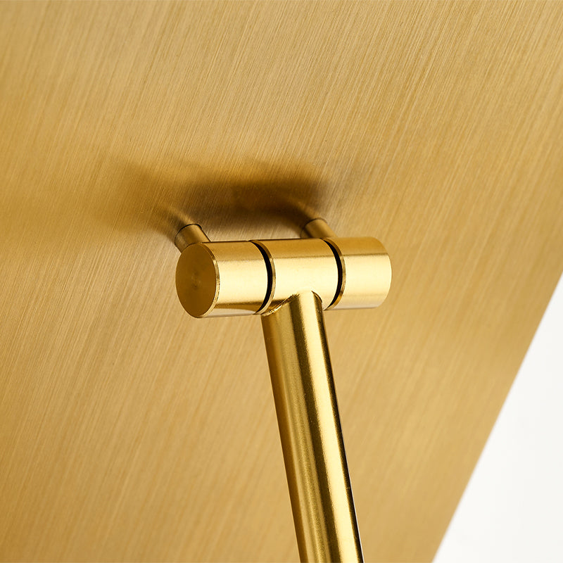 OIRLV Multi-Purpose 180-Degree Rotating Brushed Metal Mirror PJ032