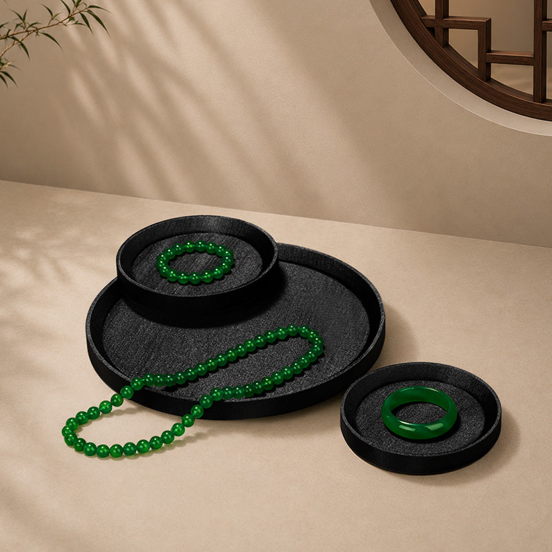 OIRLV Luxury Leather Microfiber Jewelry Tray :P250