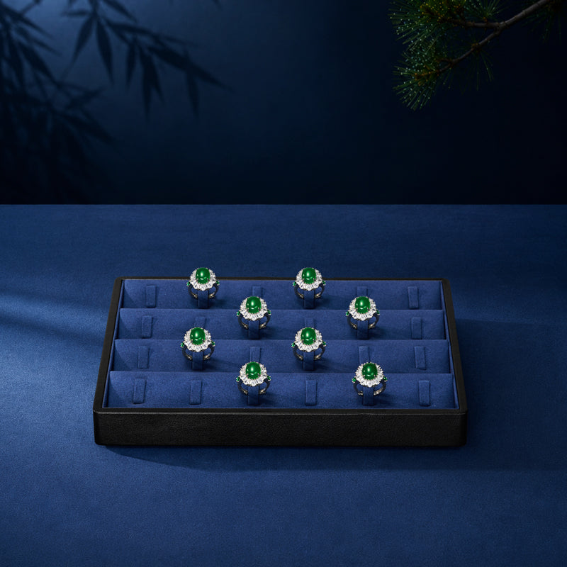 OIRLV New arrival leather jewelry display tray ： P187