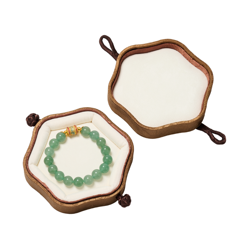OIRLV Chinese-Style Bracelet Box with Frog Closures ：H208