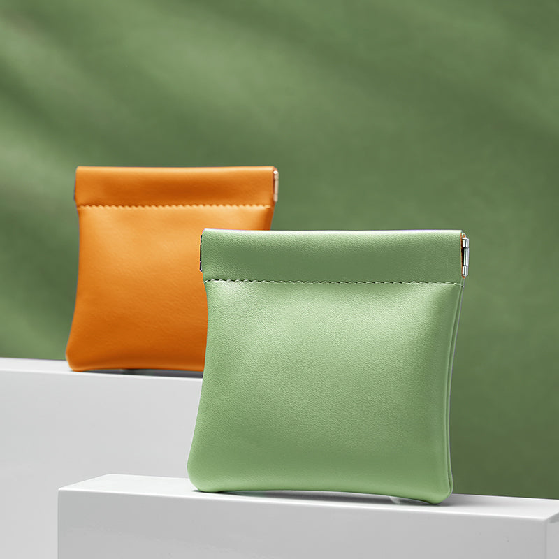 PU Leather Automatic Sealing Jewelry Gift Bag D053
