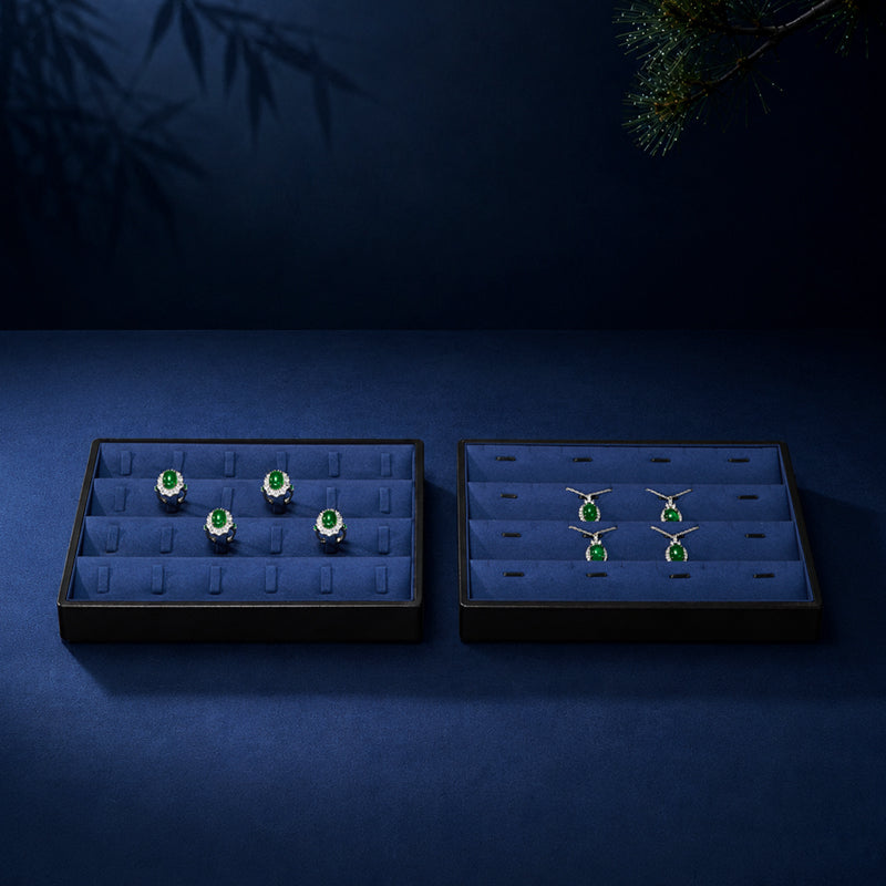 OIRLV New arrival leather jewelry display tray ： P187