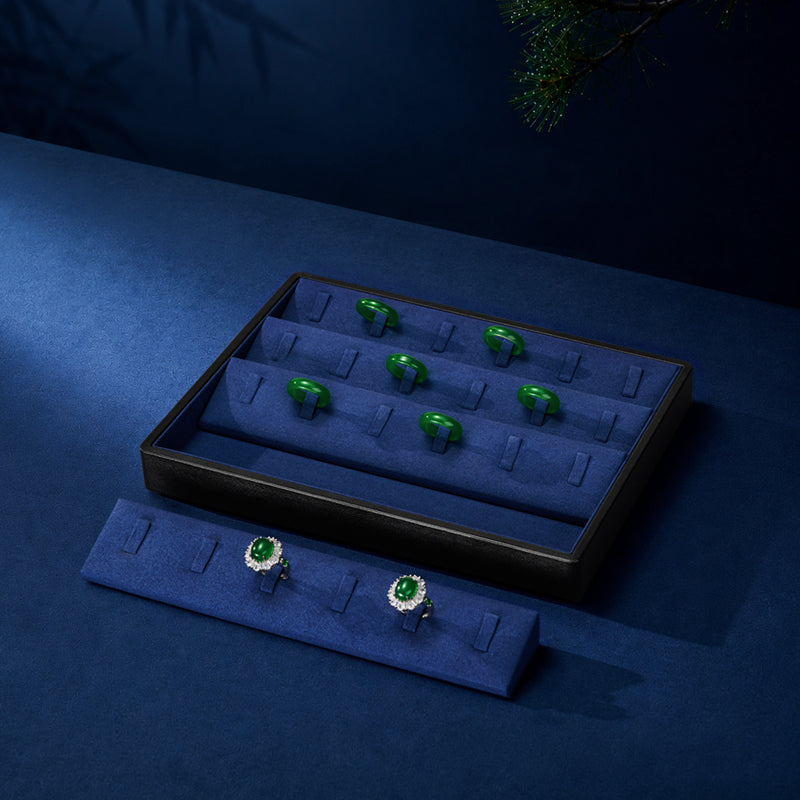 OIRLV New arrival leather jewelry display tray ： P187