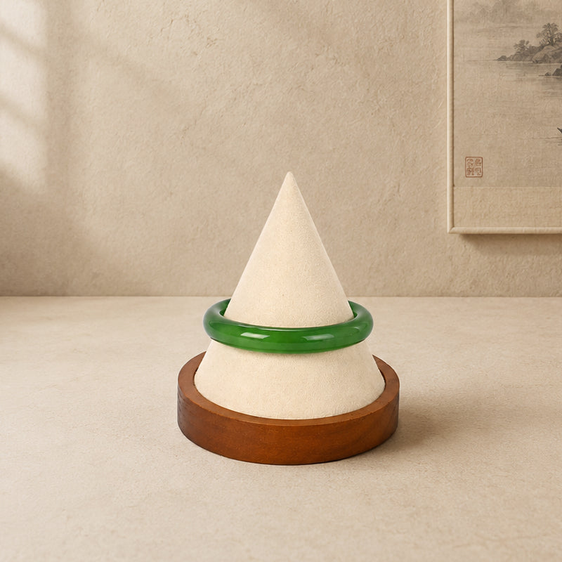 Wood Cone Jewelry Display Stand SM024