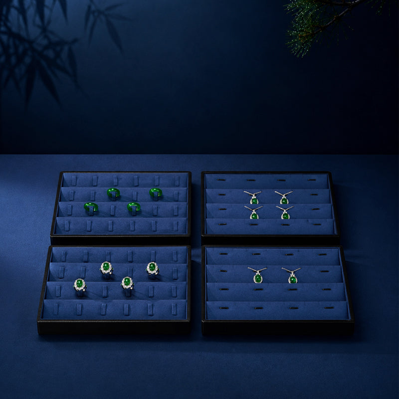 OIRLV New arrival leather jewelry display tray ： P187