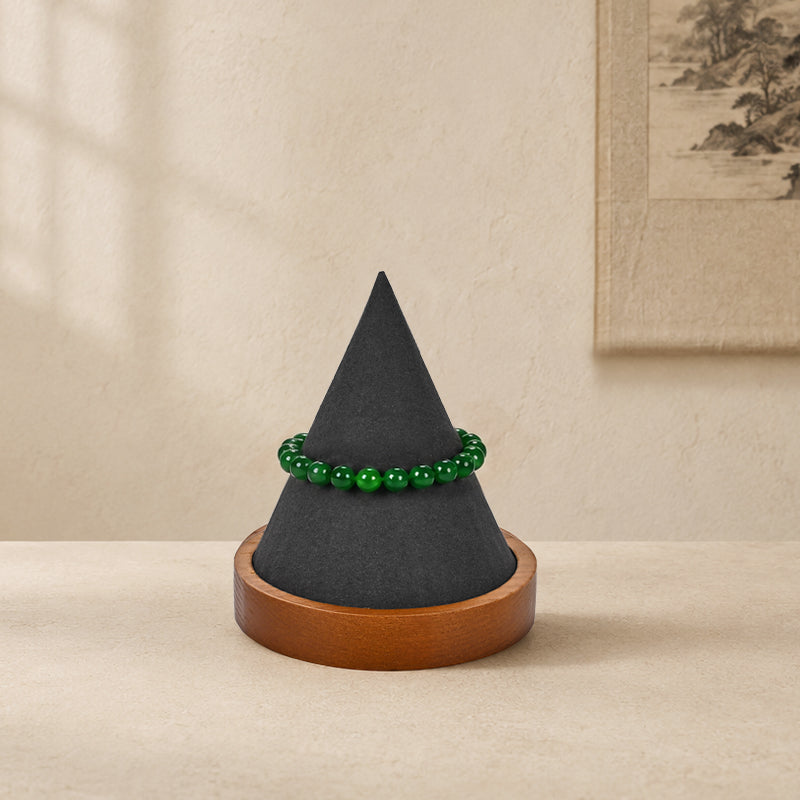 Wood Cone Jewelry Display Stand SM024