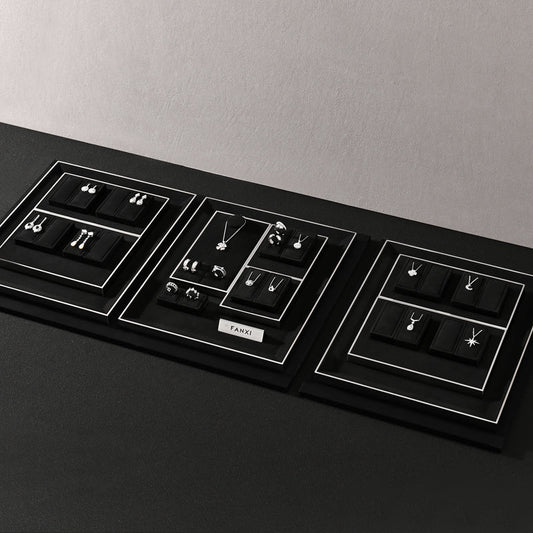 Luxury Jewelry Display: Rings and Necklaces - High-End Display Props TT370