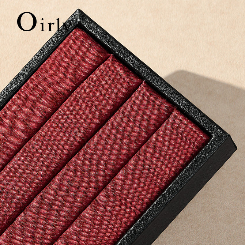 Oirlv Luxury Black velvet jewelry display tray ：P186
