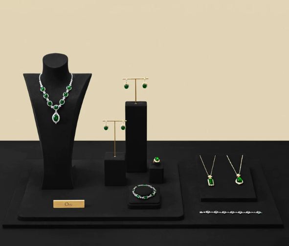 OIRLV Premium Jewelry Display Stand for Rings, Earrings, Jade, and Necklaces