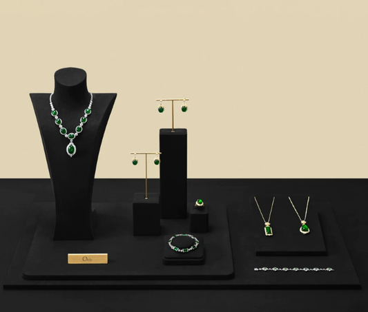 OIRLV Premium Jewelry Display Stand for Rings, Earrings, Jade, and Necklaces