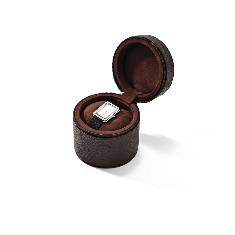 PU Leather Watch Storage Box Travel Single Watch Case Watch Box B017