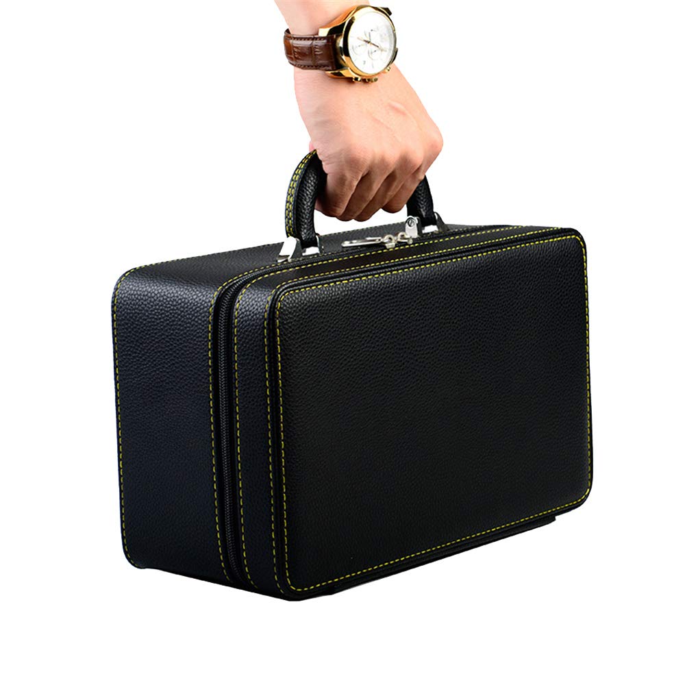 Oirlv Leather Jewelry Box Handmade Travel Jewelry Organizer Storage Case X010