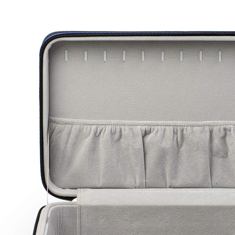 Oirlv Leather Jewelry Box Handmade Travel Jewelry Organizer Storage Case X010