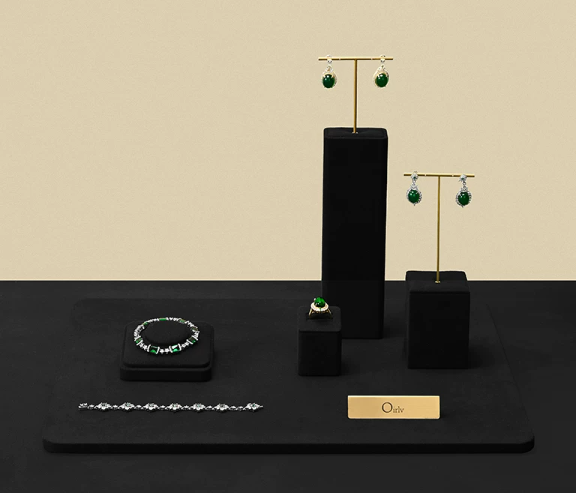 OIRLV Premium Jewelry Display Stand for Rings, Earrings, Jade, and Necklaces