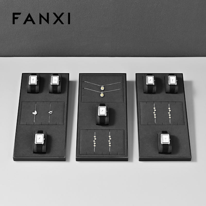 OIRLV Gray Microfiber Jewelry display set : TT187