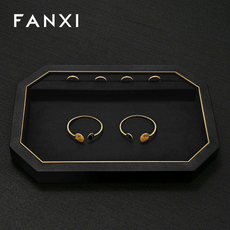 OIRLV Fashion Polychrome PU leather Jewelry Display Set :P234