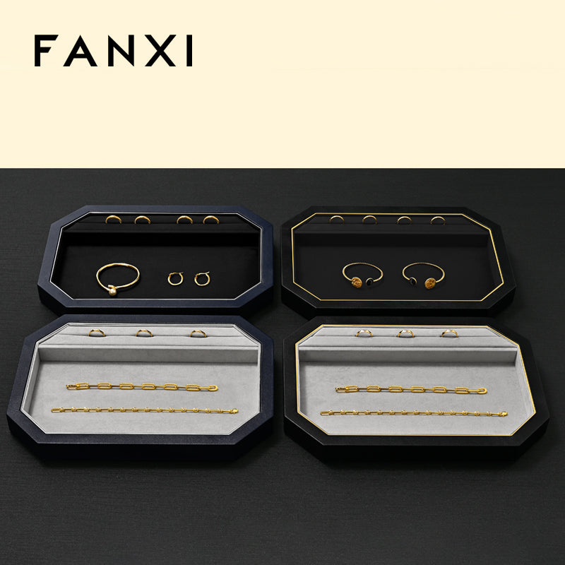 OIRLV Fashion Polychrome PU leather Jewelry Display Set :P234