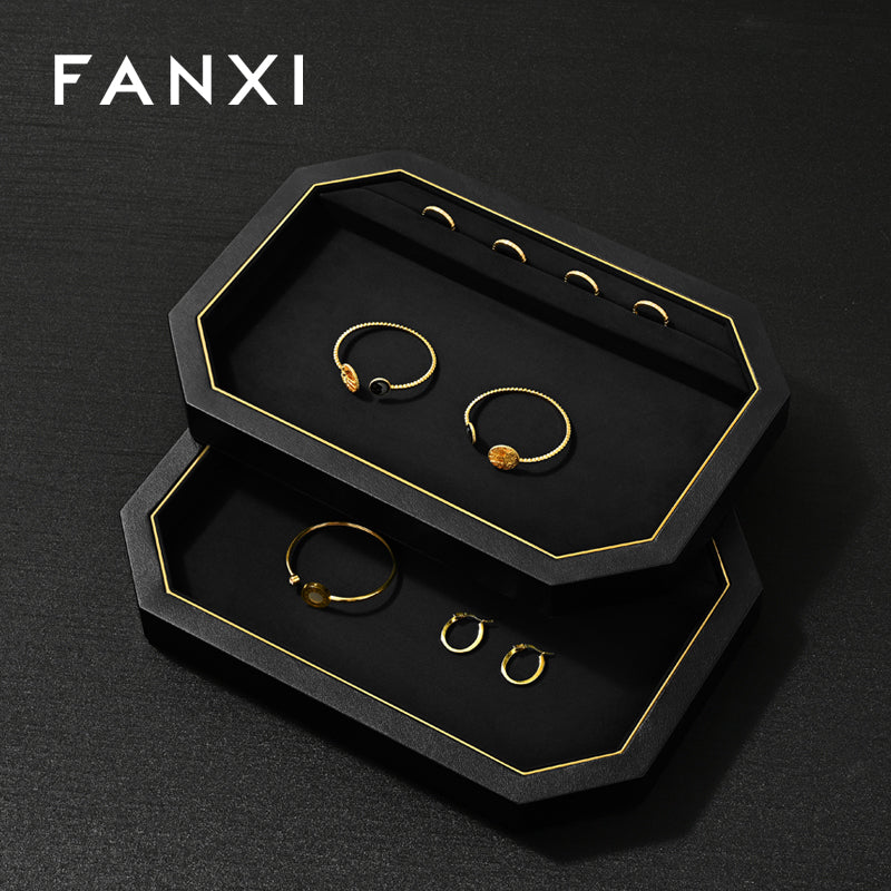 OIRLV Fashion Polychrome PU leather Jewelry Display Set :P234