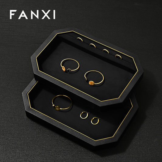 OIRLV Fashion Polychrome PU leather Jewelry Display Set :P234
