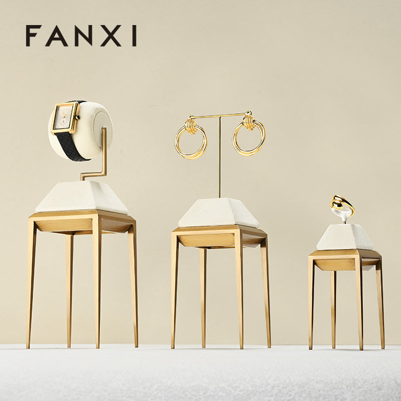 New arrival blue metal Jewelry Display Stand