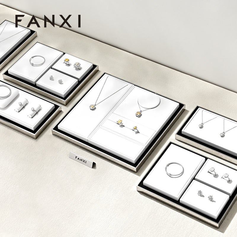 OIRLV Wholesale Leather White Jewelry Display:TT435