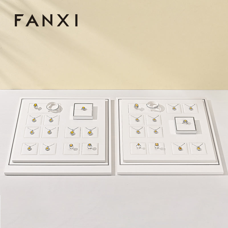 OIRLV Factory white leather metal Jewelry Combination Set:TT538