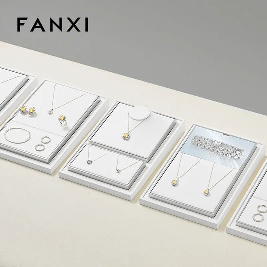 OIRLV Wholesale Leather White Jewelry Display:TT435