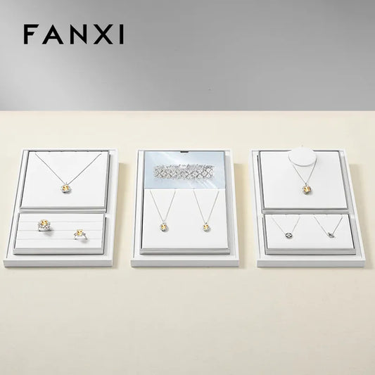 OIRLV Wholesale Leather White Jewelry Display:TT435