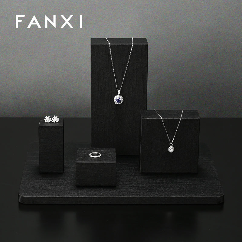 OIRLV Wholesale Black Leather Jewelry Display ：J012