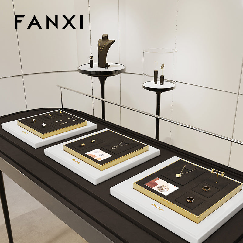 OIRLV wholesale Brown Paint and metal jewelry display :JS118