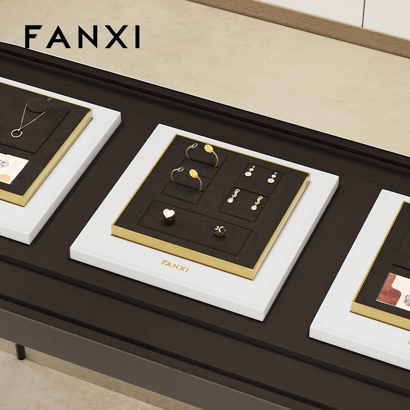 OIRLV wholesale Brown Paint and metal jewelry display :JS118