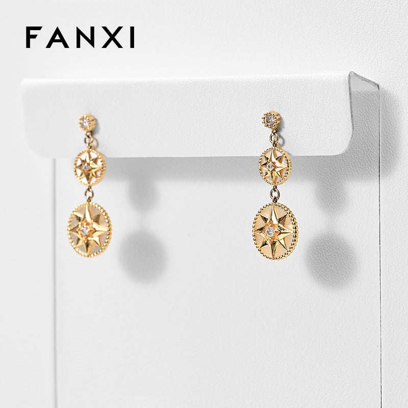 High quality Black and White leather Jewelry display stand