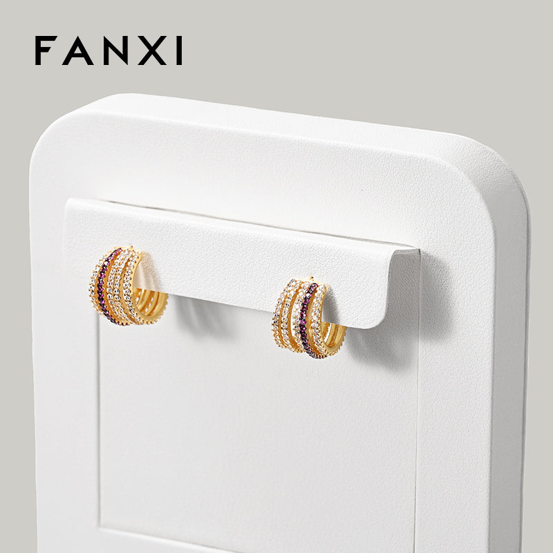 High quality Black and White leather Jewelry display stand