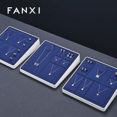 OIRLV luxury Blue MDF Baking paint Jewelry combination set : TT396
