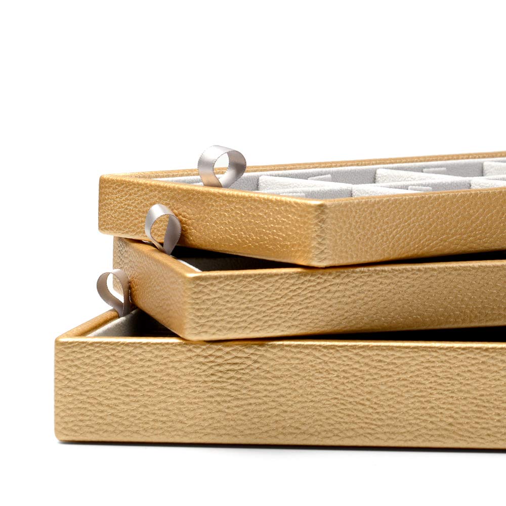 Oirlv Leather Jewelry Box Handmade Travel Jewelry Organizer Storage Case X010