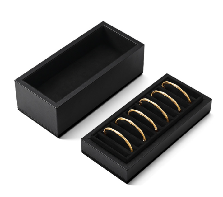 OIRLV hot sale Black Velvet Bracelet storage box:H185