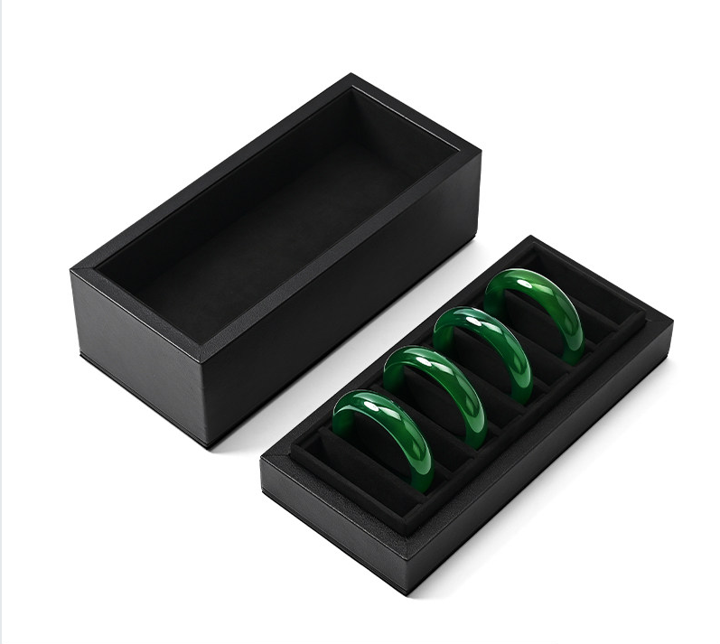 OIRLV Factory Black PU Microfiber Jewelry Collection Set :J017