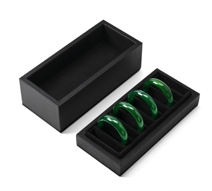 OIRLV hot sale Black Velvet Bracelet storage box:H185