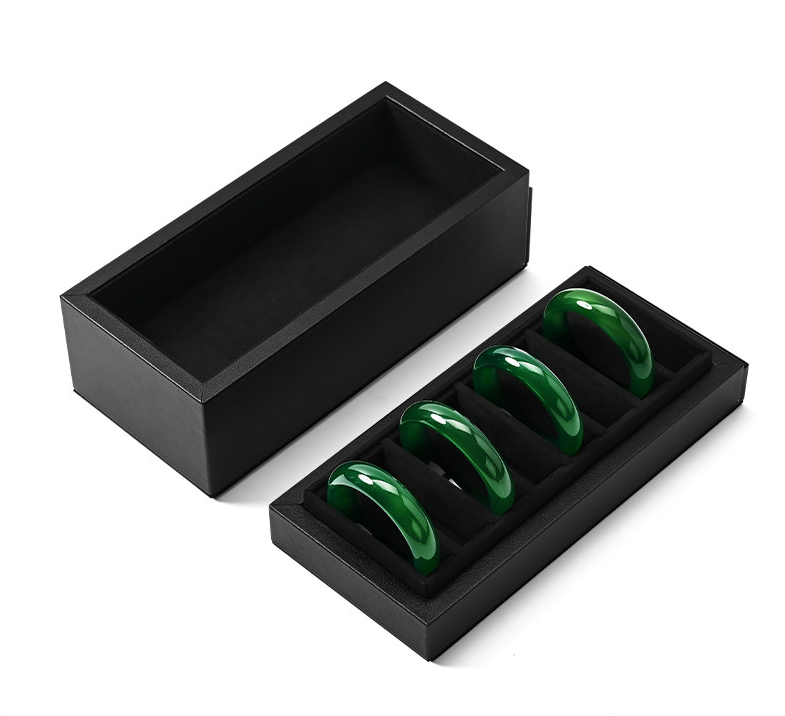 OIRLV Factory Black PU Microfiber Jewelry Collection Set :J017